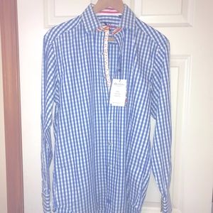 𝕄en’s designer button down, long-sleeve shirt